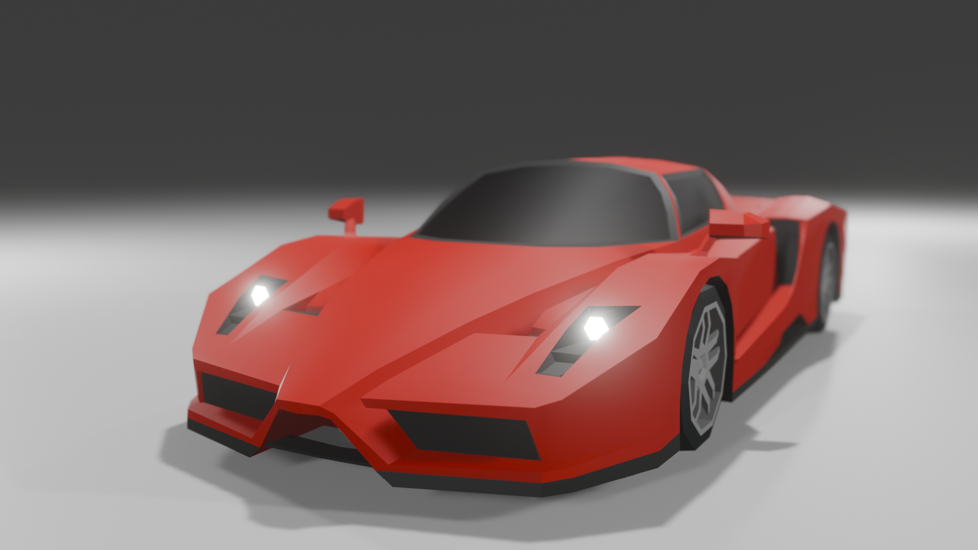 Ferrari Enzo Low Poly Car Roblox by SoulStriker333