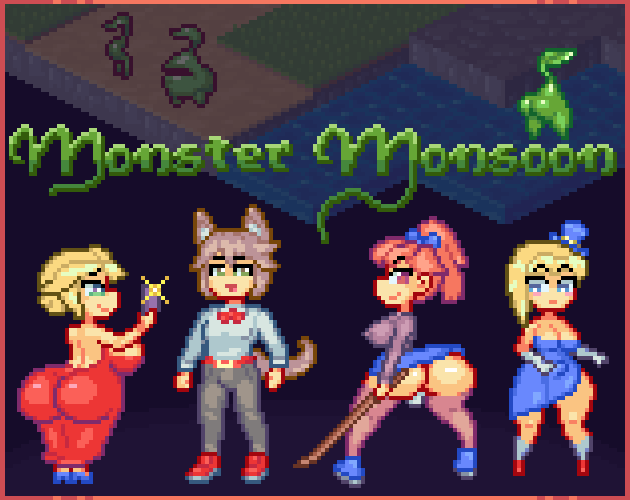 Cover art for Monster Monsoon by Impy — adult visual novel