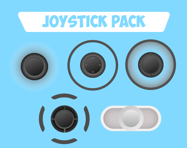 Virtual joystick pack free by 3dpyramid