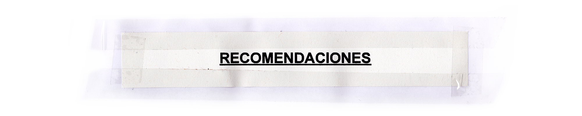 Recomendaciones