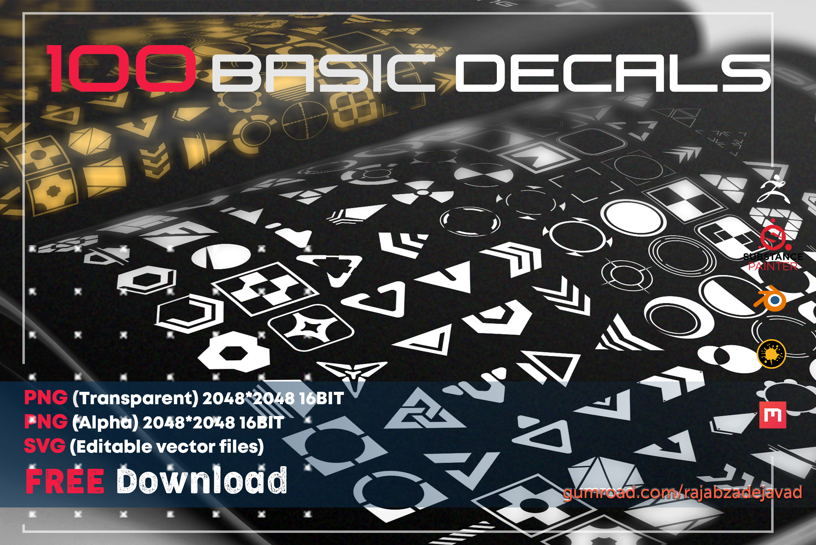 100 basic decals (free download) by javad_rajabzadeh