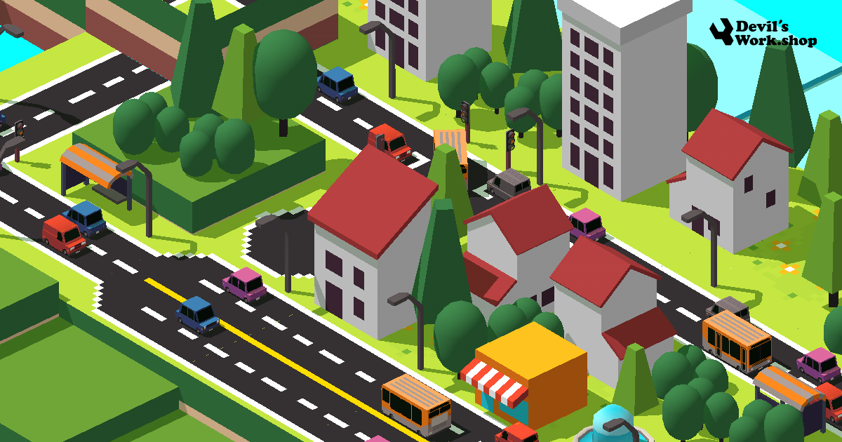 Low Poly 3D City Builder by DevilsWork.shop