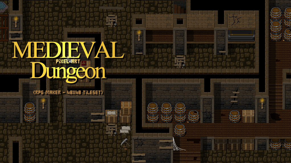 Medieval Dungeon Tileset (RPG MAKER MV)