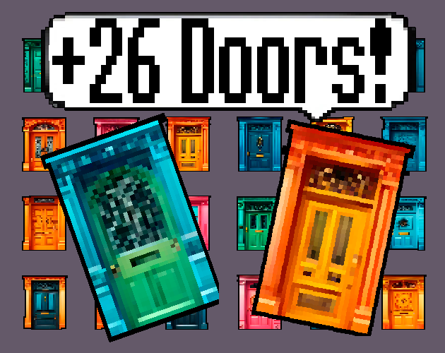 Pixel art Sprites! - Doors! #2 - Items/Objets/Icons/Tilsets