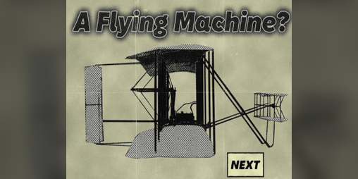 Cover image for A Flying Machine?