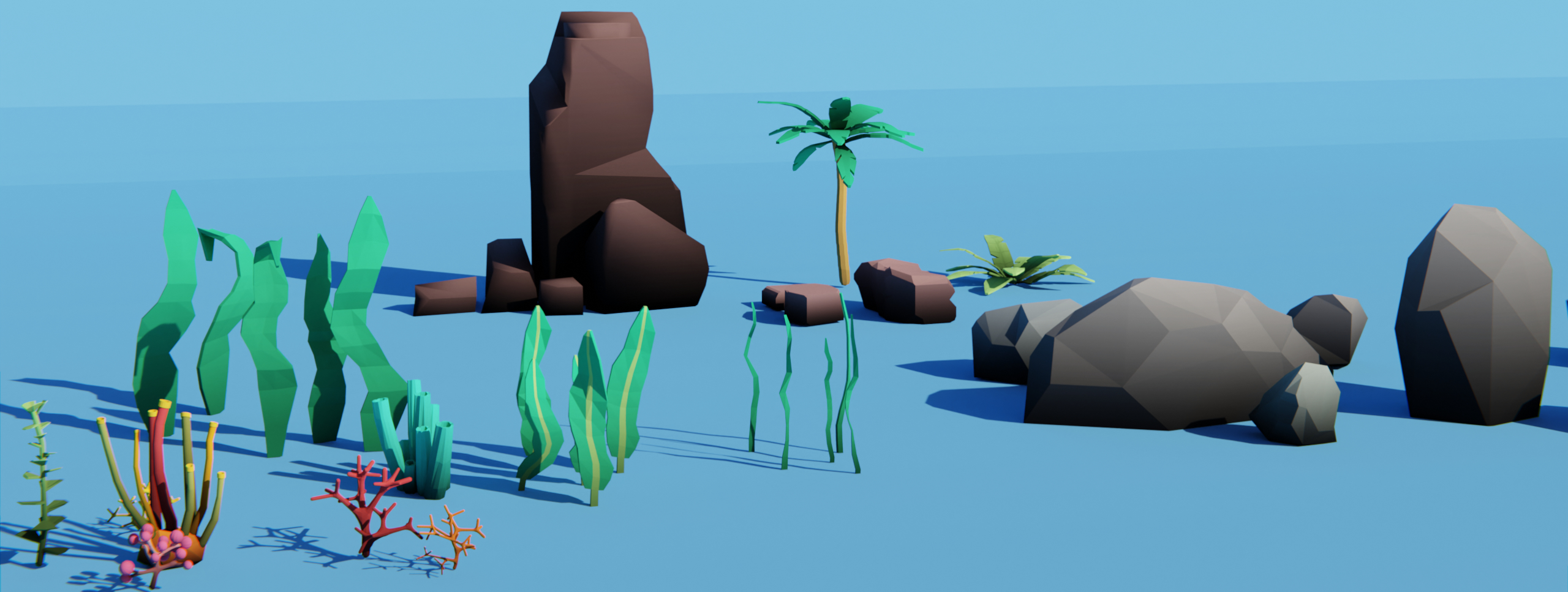 Tropical Island & Beyond Low Poly Pack (early access)