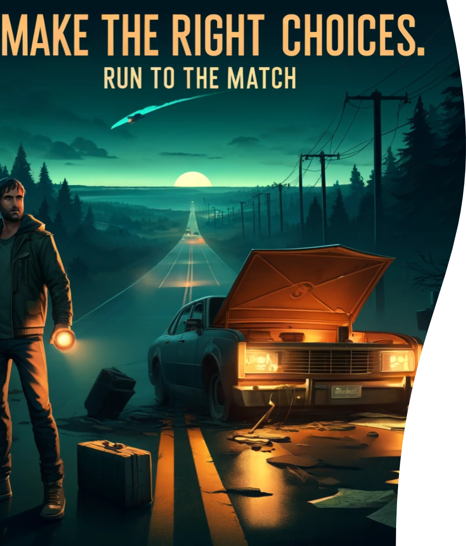 Run to the match by Jocelyn Goulvestre for LE03 P24 Tiny Twine jam itch.io