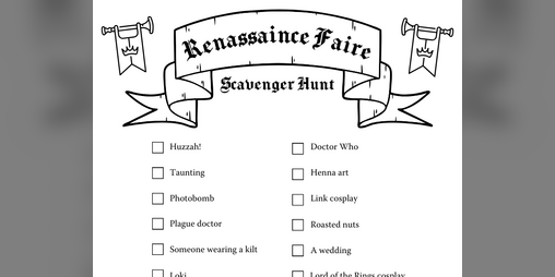Cover image for Ren Faire Scavenger Hunt