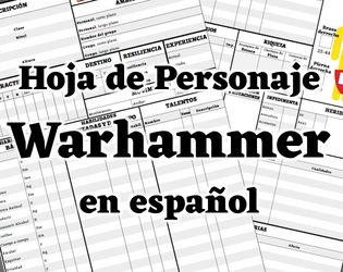 Ficha de personaje Warhammer 4  