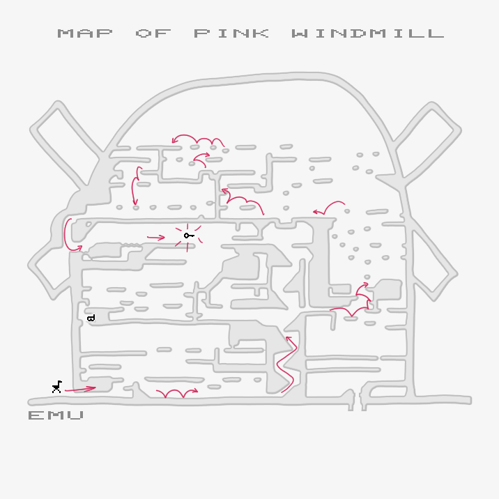 Map of the Pink Windmill