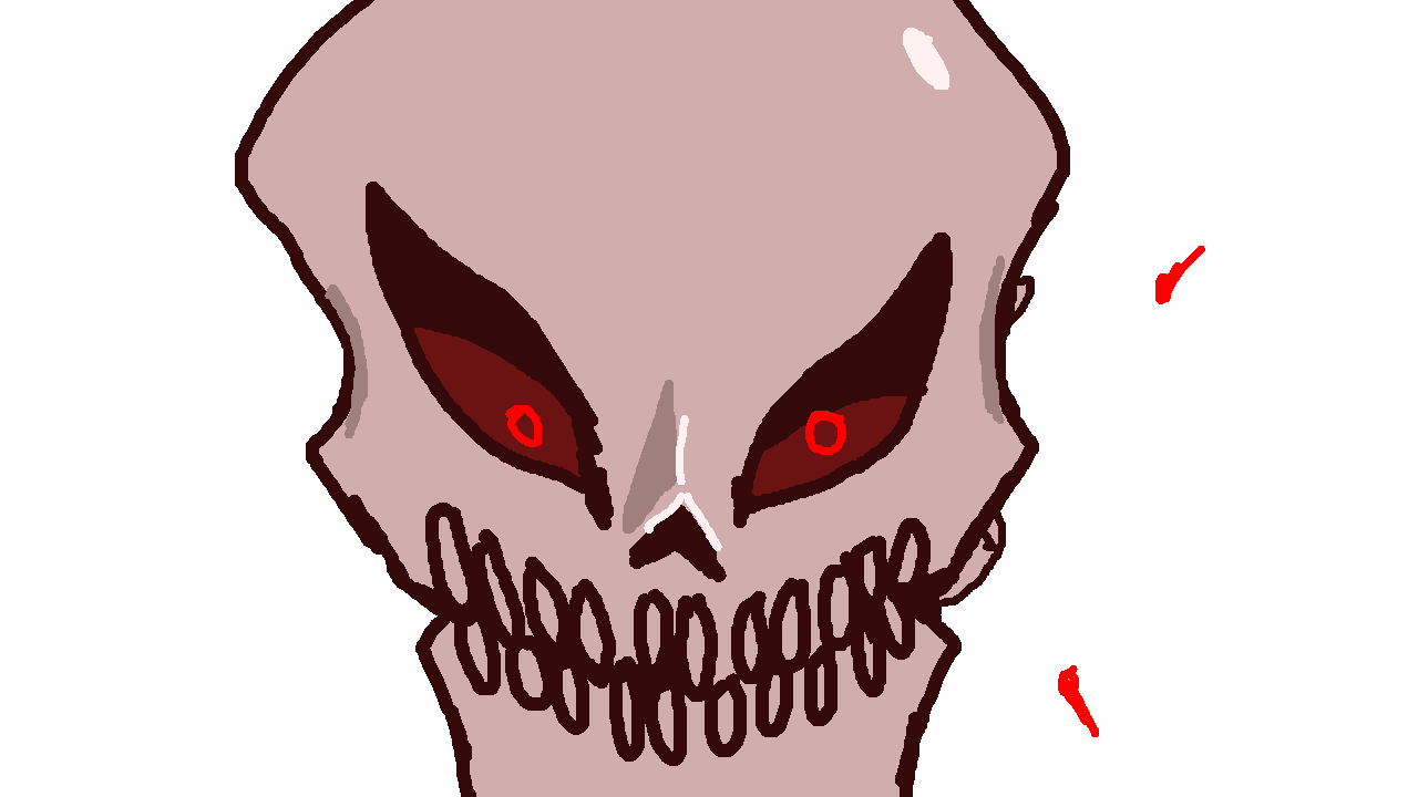A bad game about fighting a floating skull