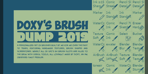 Cover image for Doxy's Brushes Pack 2019