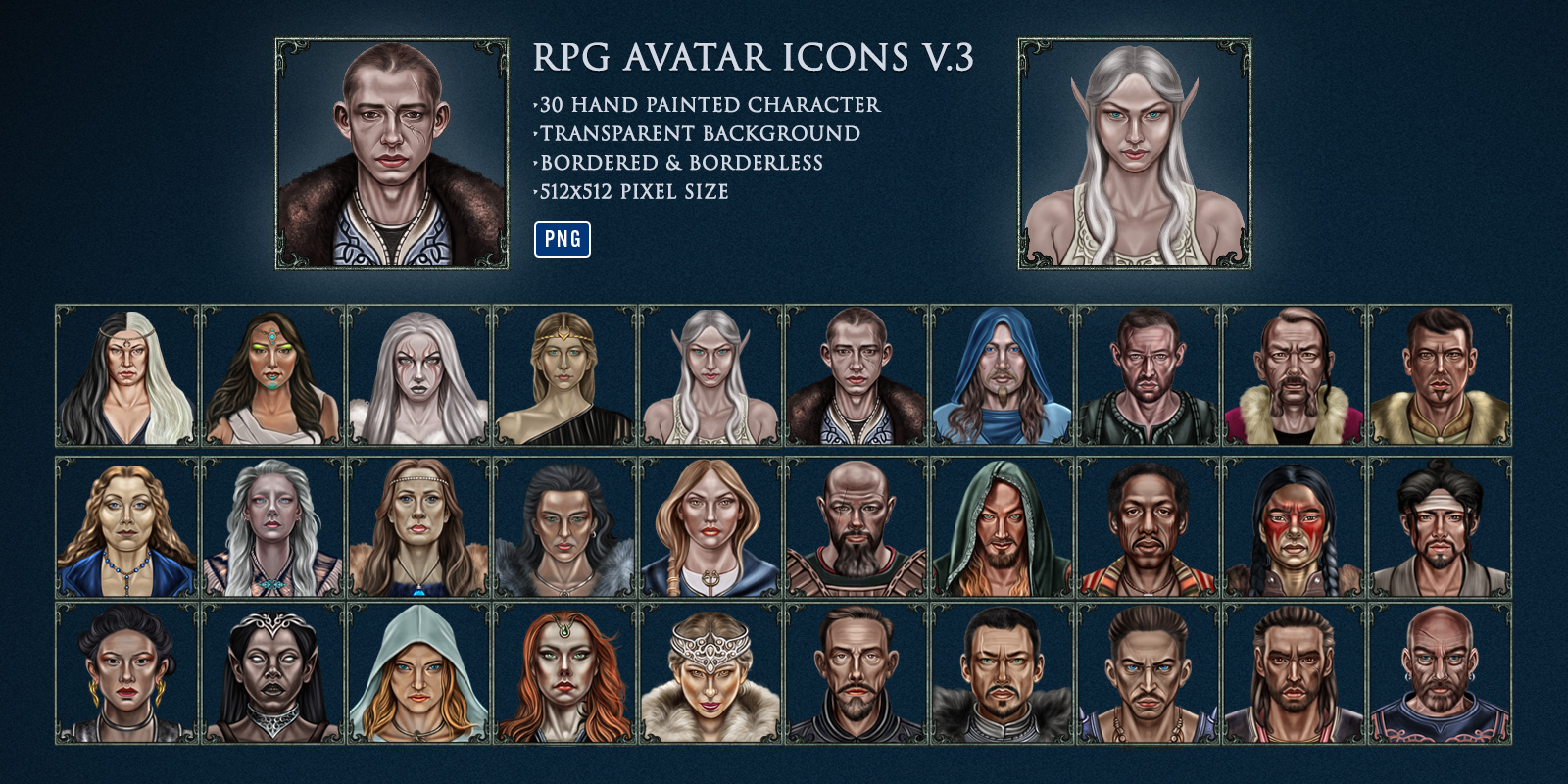 RPG Avatar Icon Set v.3