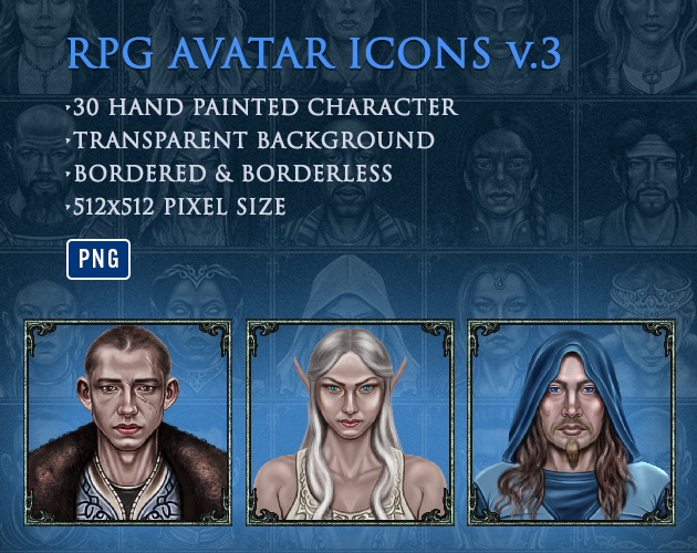 Rpg Avatar Icon Set V.3 By Erkmen Artworks