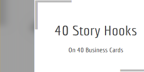 Cover image for 40 Story Hooks on 40 Business Cards
