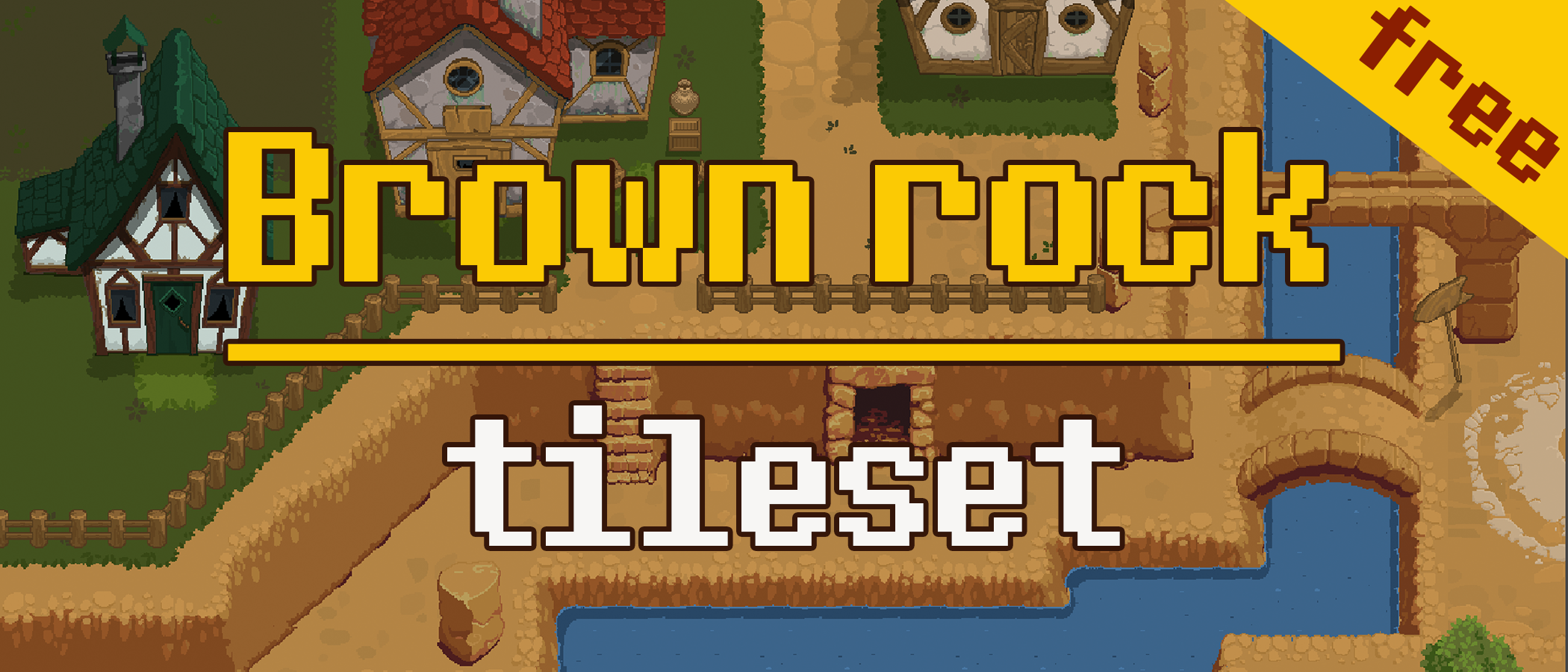 Big Update Animated Water And More Brown Rock Tileset Top Down RPG Pixel Art By Mushra Games