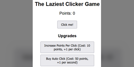 Cover image for The Laziest Idle Clicker Game