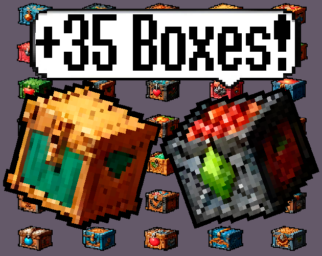 Pixel art Sprites! - Boxes! #2 - Items/Objets/Icons/Tilsets