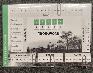 Ironsworn - Fiche de Personnage  