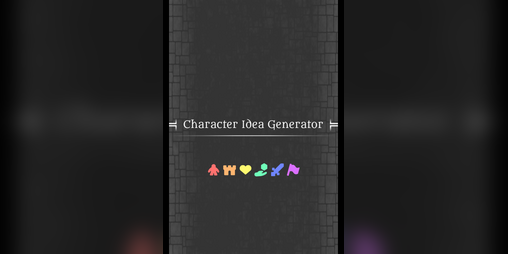 Cover image for Character Idea Generator