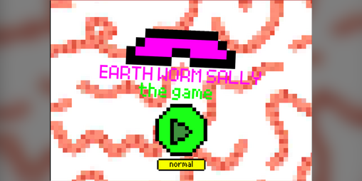 Cover image for EARTH WORM SALLY the game