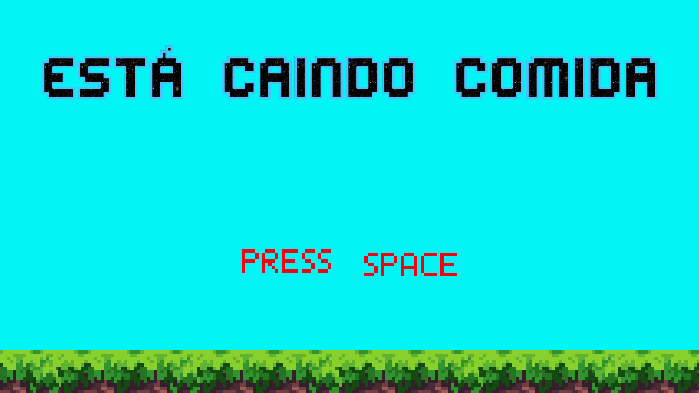 Está caindo comida