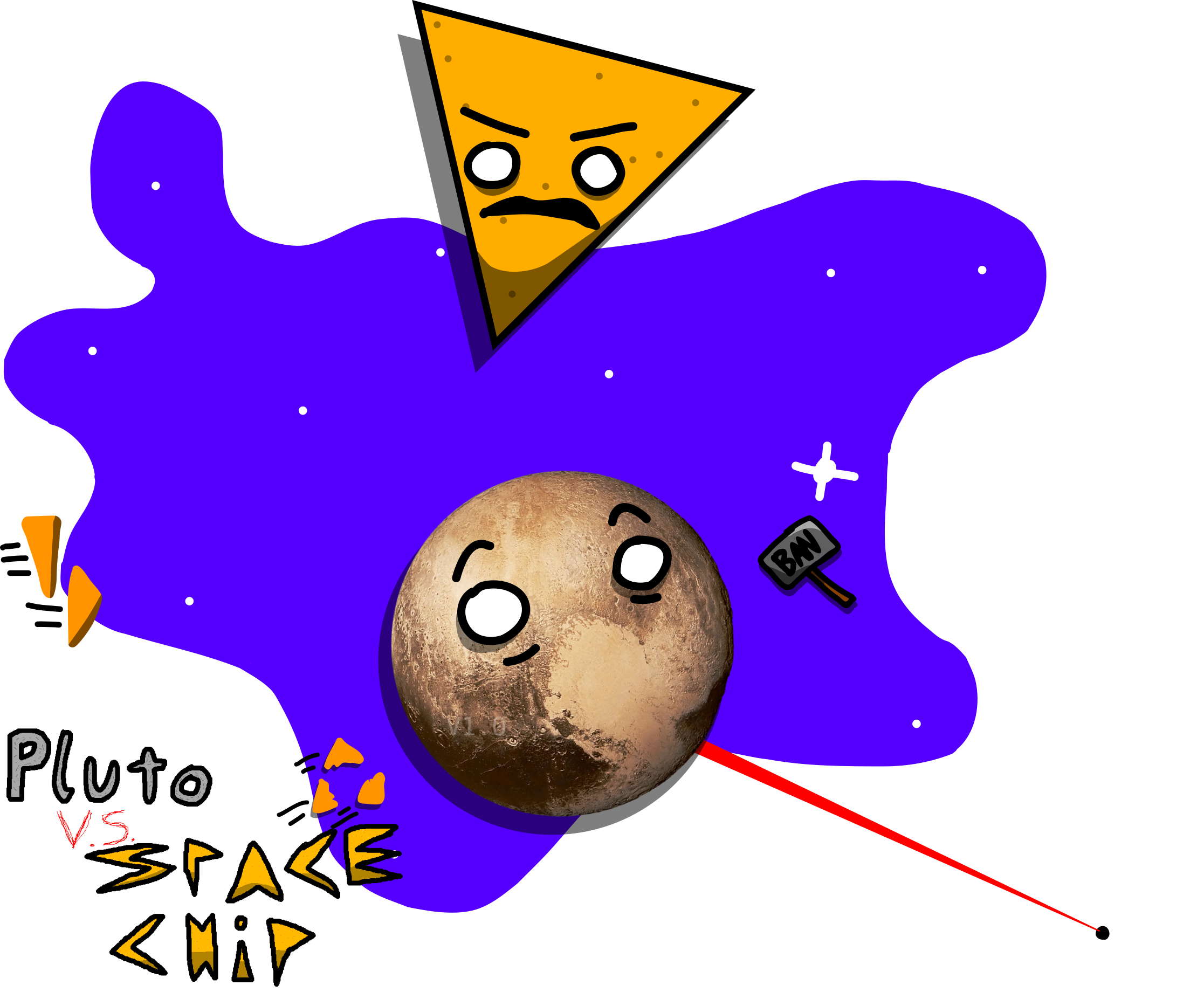 Pluto VS Space Chip