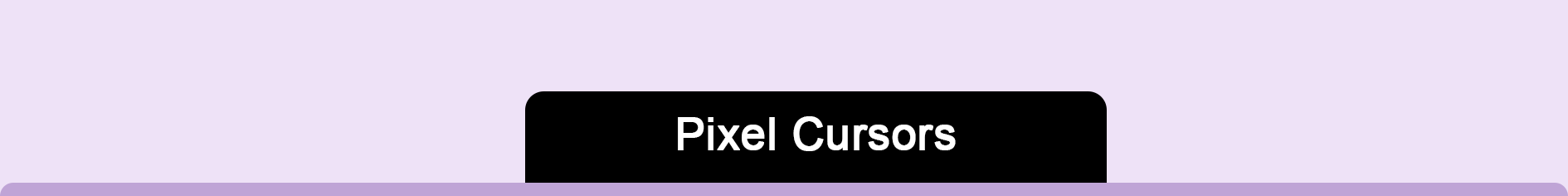 Pixel Art Cursors