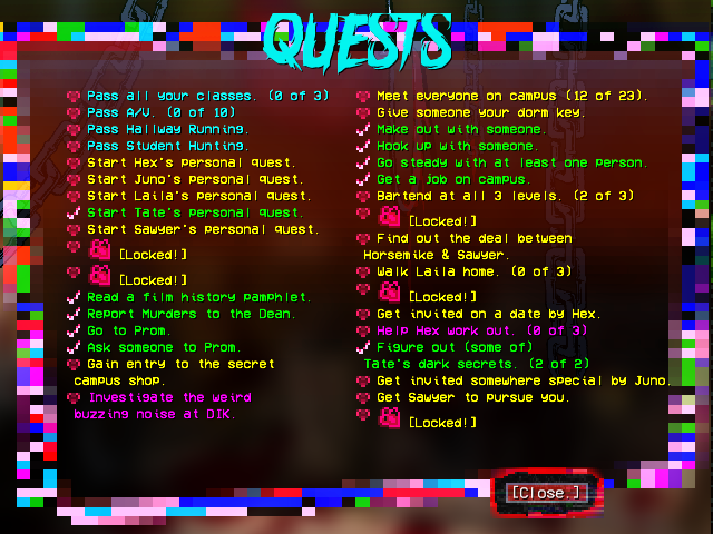 [New Build!] v7.0034 - The Massive Quest Log Update! - Slasher U: An 18 ...