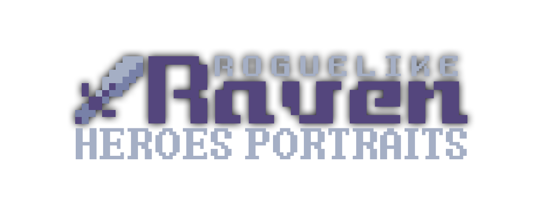 Roguelike Raven - 2D Retro PixelArt Tileset and Sprites - Heroes Portraits