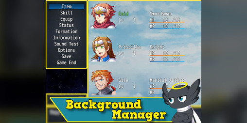 Cover image for Hakuen Studio Background Manager for RPG Maker MZ