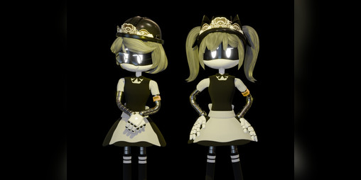 Cover image for Maids V & J | Murder Drones | 3D-Model