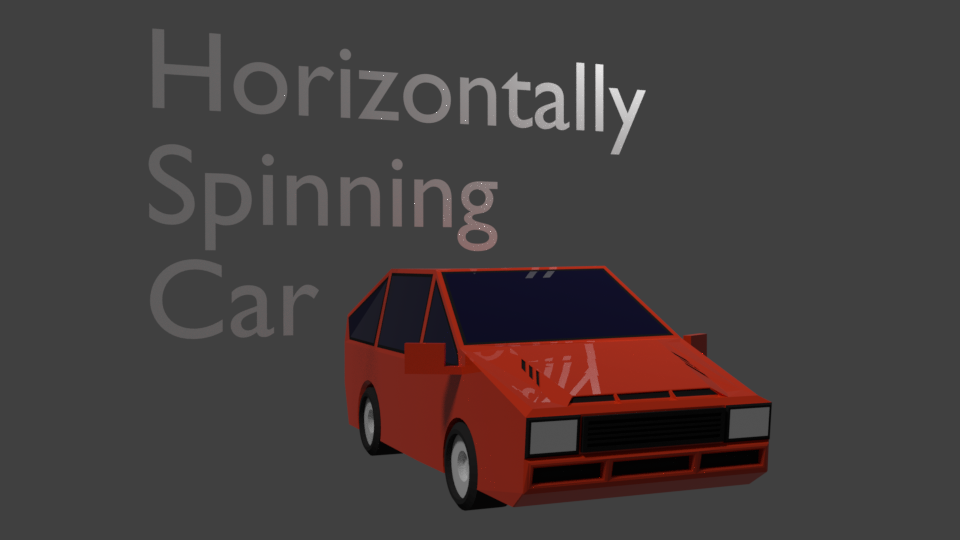 Horizontally Spinning Car