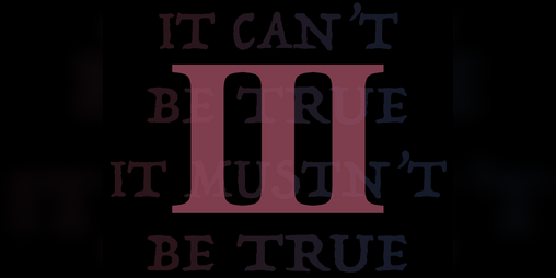 Cover image for It can’t be true it mustn’t be true