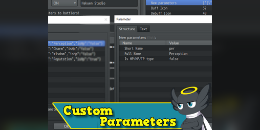 Cover image for Hakuen Studio Custom Parameters for RPG Maker MZ