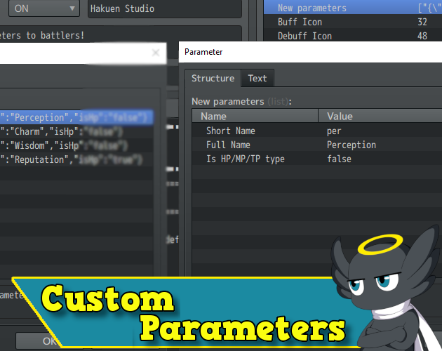 Hakuen Studio Custom Parameters for RPG Maker MZ