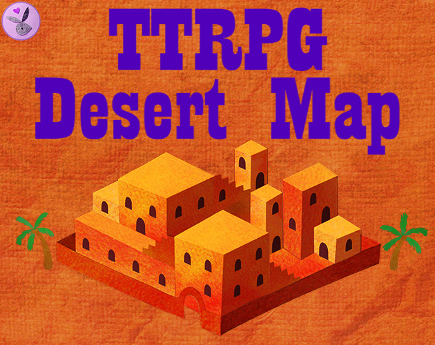 TTRPG Desert Map by ErinBrume