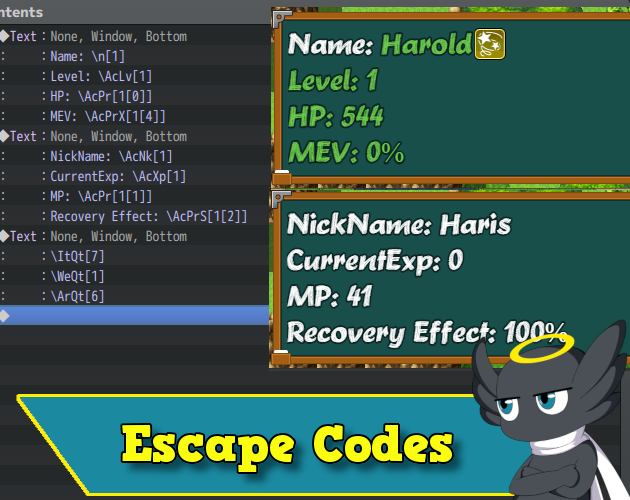 Hakuen Studio Escape Codes for RPG Maker MZ
