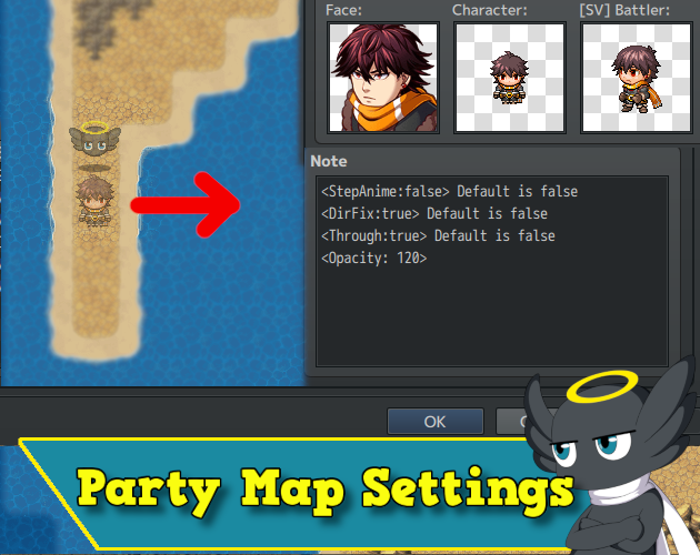 Hakuen Studio Party Map Settings RPG Maker MZ