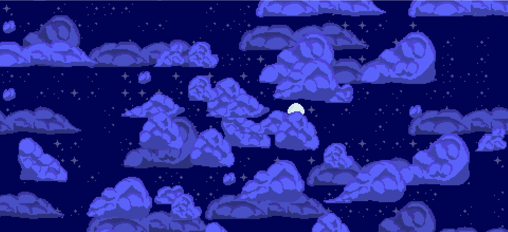 clouds ( night sky tile map )