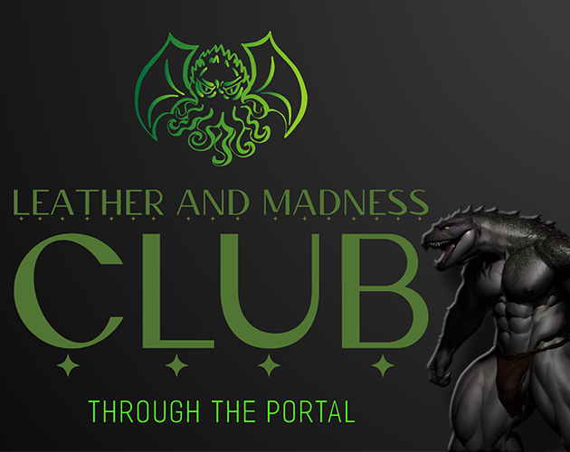 Cover art for Leather and Madness Club: Through the portal v3.6, an adult visual novel by Puppydragon