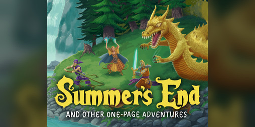 Cover image for Summer's End and Other One-Page Adventures
