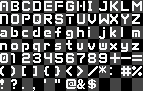 Texture image of the 1-Bit Pack Bitmap Font