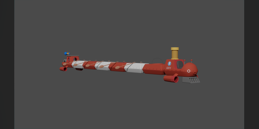 Cover image for Gup - V Submarine model ( Blender )