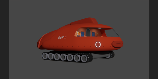 Cover image for Gup - X Submarine model ( Blender )