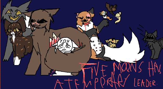 5 moons has a temporary leader a warrior cats fangame