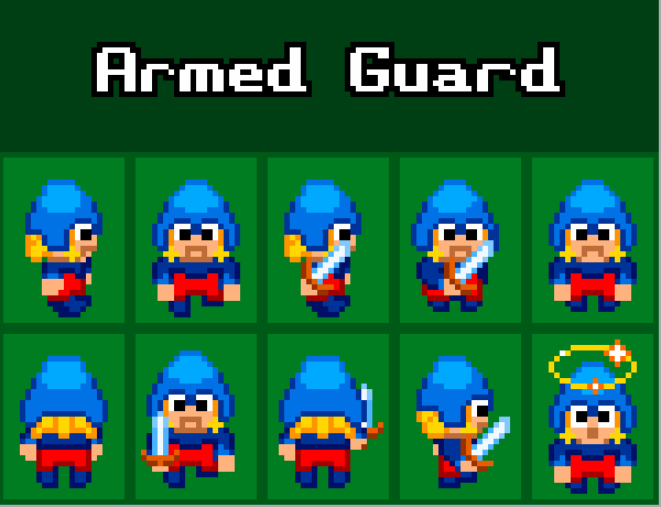 Pixel Armed Guard