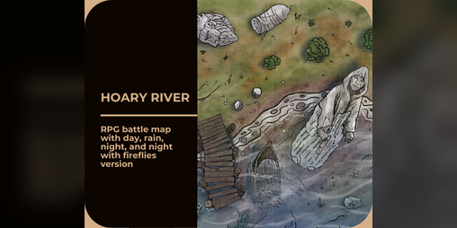 Cover image for Hoary River Dock RPG Battlemap