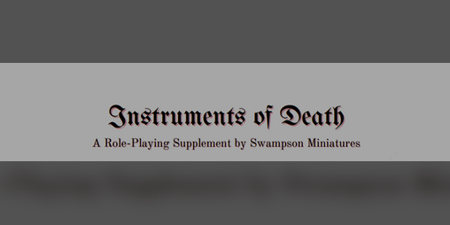 Cover image for Instruments of Death