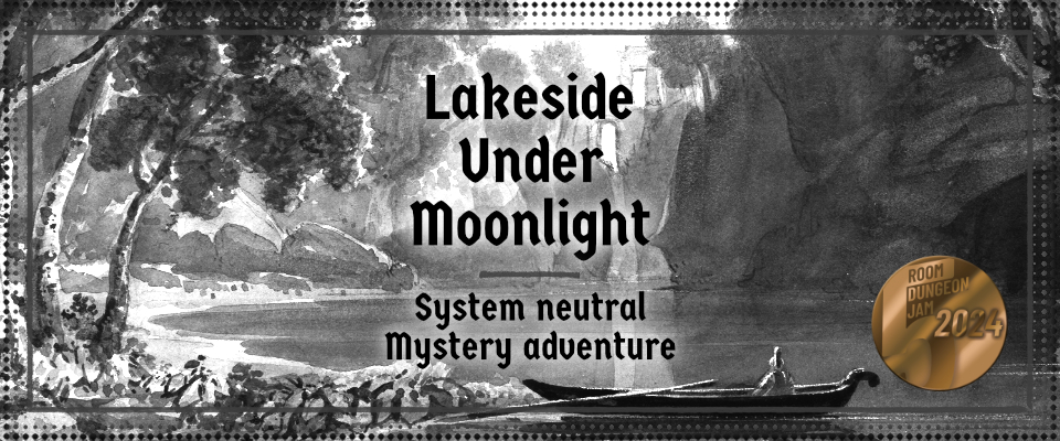 Lakeside Under Moonlight